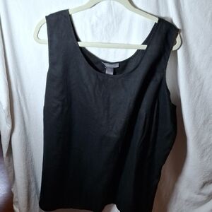 Liz Claiborne Black Sleeveless Tank Top (Can037)
